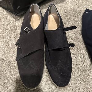 Zara Suede Monk Shoes
